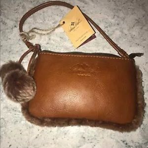 Patricia Nash Italian Leather Wristlet NWT.
